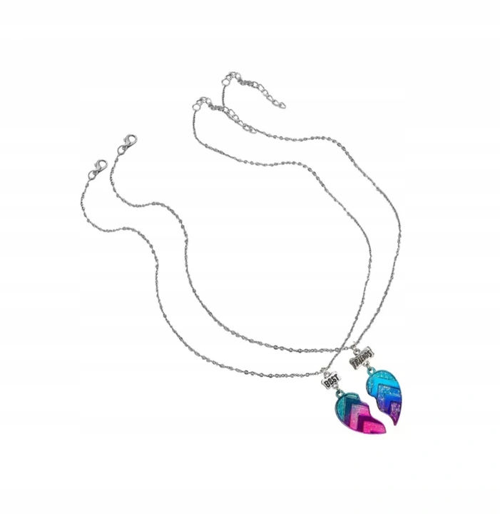 ŁAŃCUSZKI DLA PRZYJACIÓŁKI BFF SERCE SERCA FRIENDS