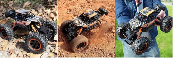 SAMOCHÓD ZDALNIE STEROWANY TERENOWY NAPĘD 4x4 AUTO PILOT RC DUŻY OFF ROAD