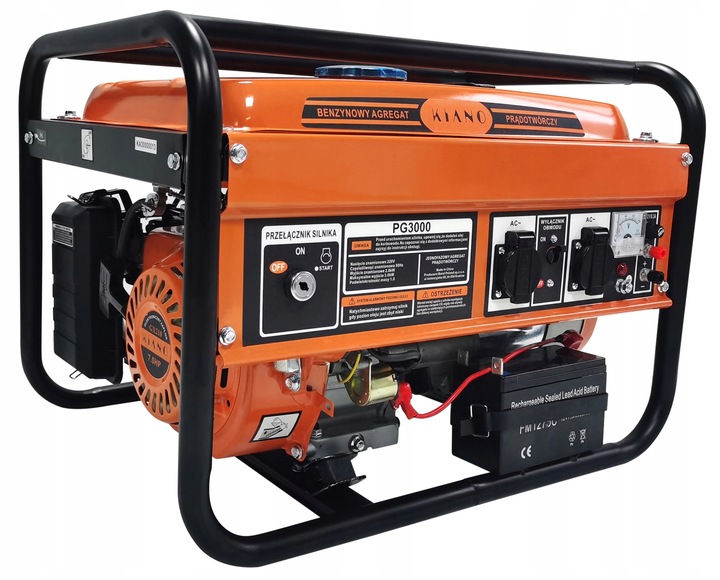 Agregat prądotwórczy przenośny benzynowy generator prądu 7km AVR 3000W