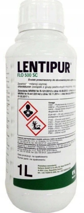 LENTIPUR 1L 500SC NA CHWASTY W ZBOŻACH MIOTŁA CHABER KOMOSA wż. 10/2025rok