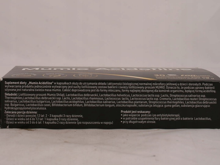 NARUM Mumio Acidofilne 250 mg 30 kapsułek Probiotyk Narine