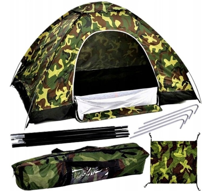 NAMIOT 3 OSOBOWY WĘDKARSKI TURYSTYCZNY WOJSKOWY SZYBKO ROZKŁADANY