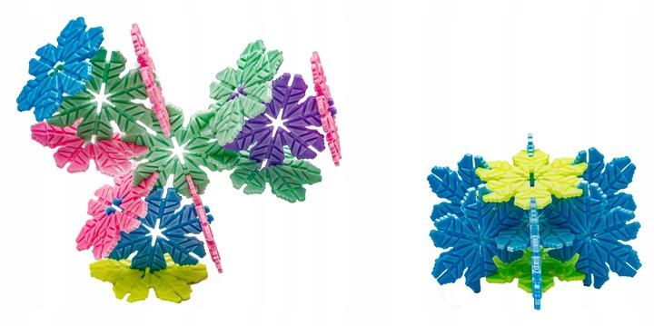 Klocki Konstrukcyjne Rzepy Płatki Śniegu 2500 elem