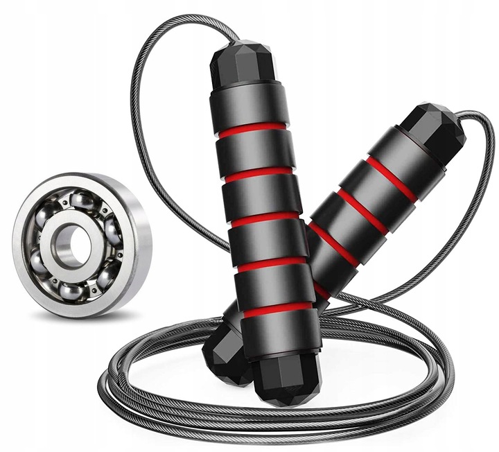 Solidna skakanka z łożyskami crossfit fitness bokserska sportowa siłownie