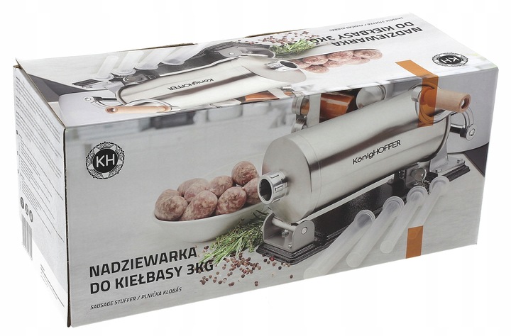 NADZIEWARKA DO KIEŁBAS SZPRYCA MASZYNKA do Nadziewania Konighoffer 3Kg