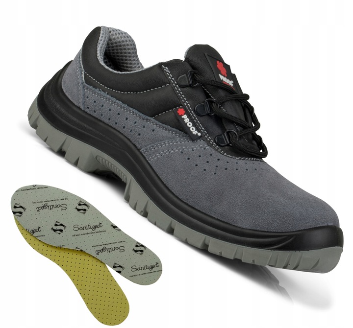 Buty robocze BHP z Metalowym Noskiem ANTYPRZEBICIOWE S1P KAPS3 + WKŁADKA