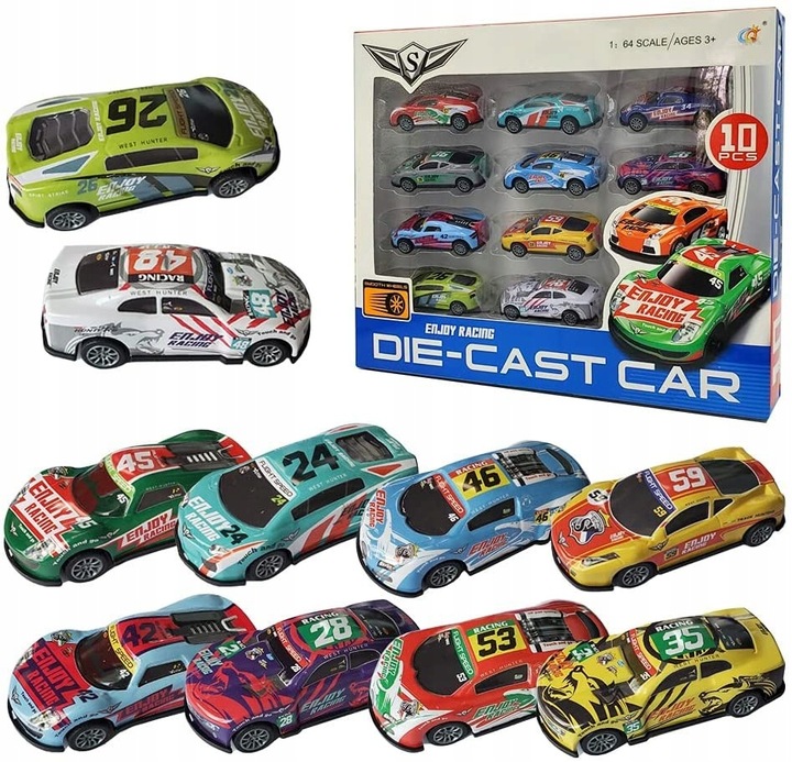 DUŻY ZESTAW SAMOCHODÓW METALOWE RESORAKI AUTKA AUTKO Z NAPĘDEM + AKCESORIA