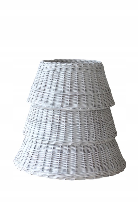 OSŁONA NA STOJAK POD CHIONKĘ WIKLINOWA FI 80 cm , KOSZ POD CHOINKĘ BIAŁY