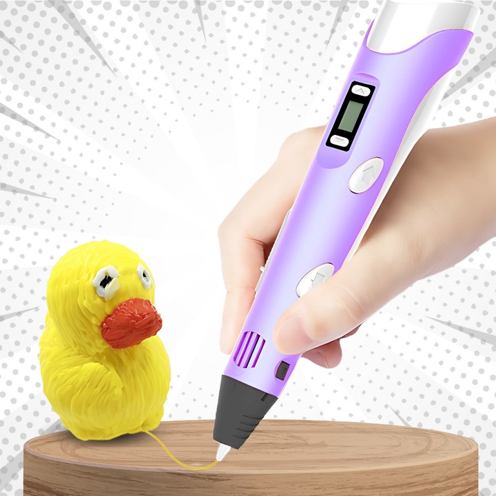 DŁUGOPIS 3D DLA DZIECI DRUKARKA 3D MAGICZNY DŁUGOPIS 3D + WKŁADY 160 METRÓW