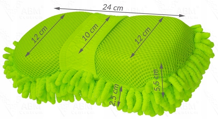 Ściągaczka z gąbką teleskopowa 49 cm gąbka z mikrofibry DUŻA do mycia SZYB