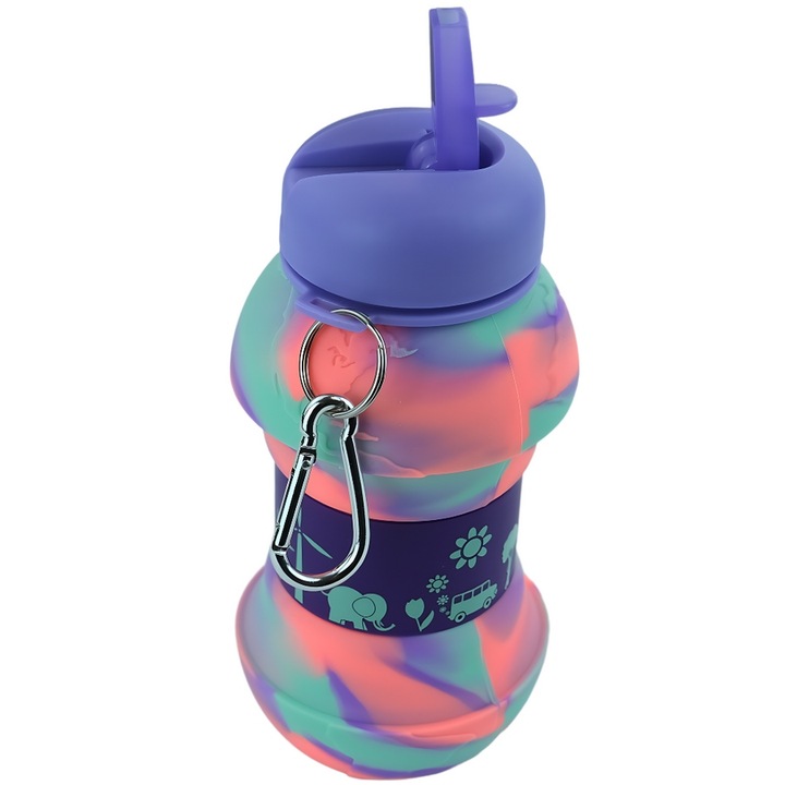 MERKAN Bidon Do Szkoły Butelka Na Wodę Dla Dziecka W Kształcie Piłki 550 ml