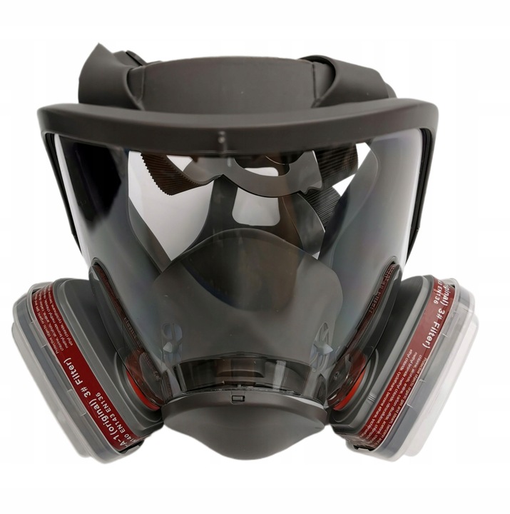 MASKA LAKIERNICZA PEŁNOTWARZOWA TYPu 3M 6800 GAZOWA CHEMICZNA FILTRY x10