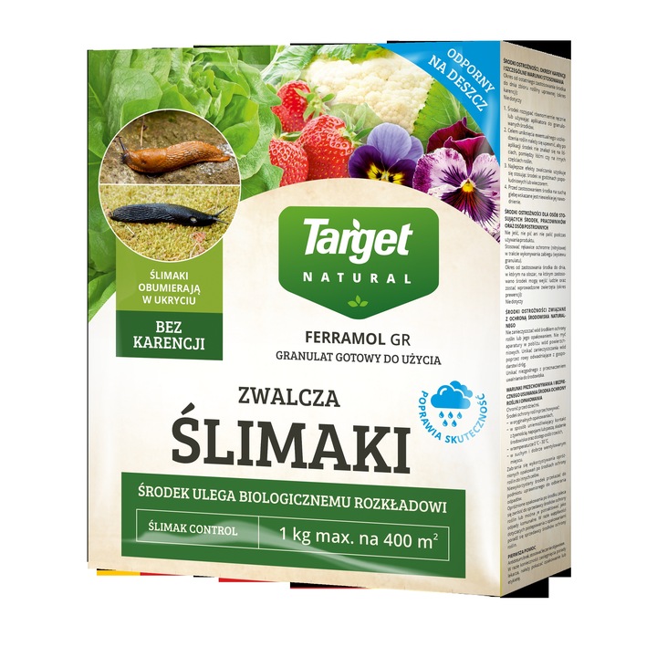 Ślimak Control Target zwalcza ślimaki trutka na ślimaki bezpieczna 2kg