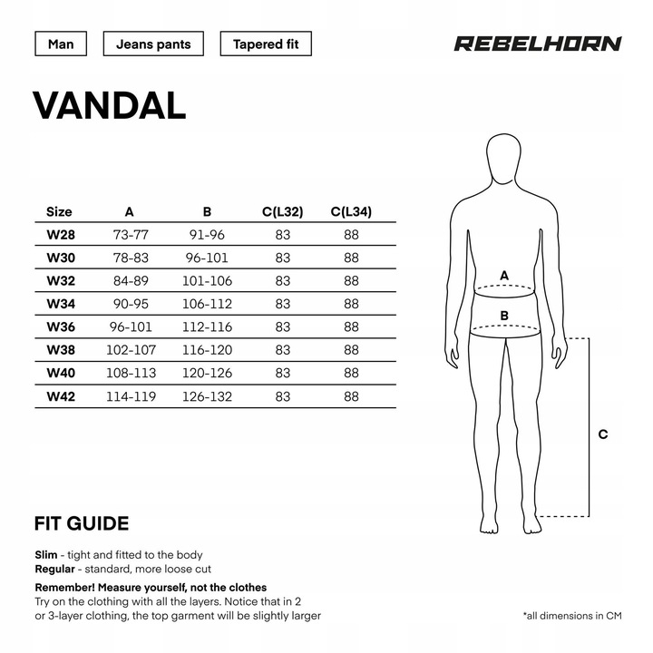 Spodnie jeansy motocyklowe REBELHORN VANDAL DENIM BLUE niebieski GRATISY