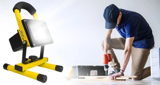 HALOGEN REFLEKTOR 10W BEZPRZEWODOWY AKUMULATOROWY BATERIA NAŚWIETLACZ IP65