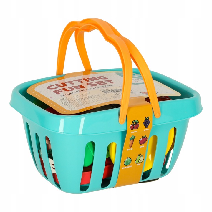 ZESTAW AKCESORIÓW KUCHENNYCH DLA DZIECI WARZYWA OWOCE DO KROJENIA NA RZEPY