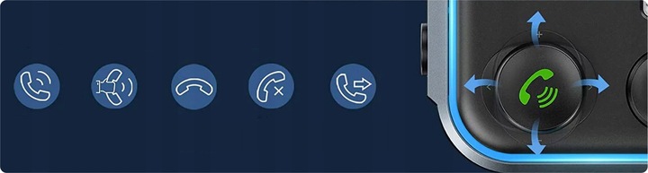 TRANSMITER FM BLUETOOTH SZYBKA ŁADOWARKA QC USB PD