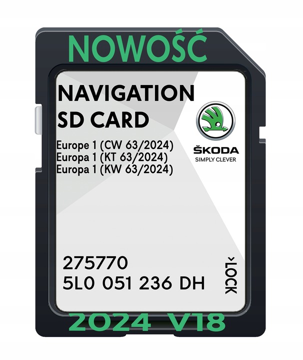 MAPA SKODA MIB2 SUPERB OCTAVIA YETI 2024 RADARY