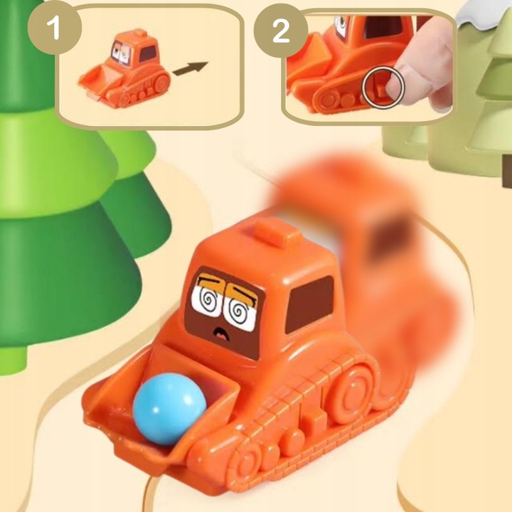 Gra Logiczna dla Dzieci Tor Przeszkód Plansza Koparki Zabawka Edukacyjna 3+