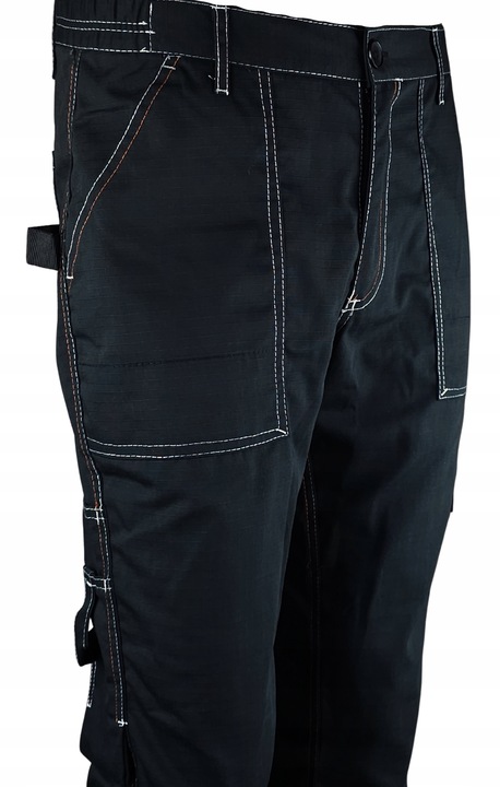 Spodnie ROBOCZE męskie BHP MOCNE ochronne WZMACNIANE RIP-STOP na rozdarcia