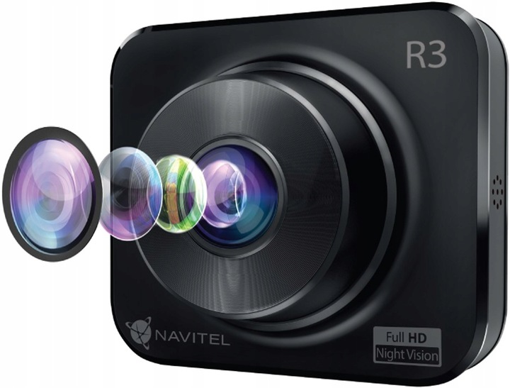 Kamera rejestrator jazdy Navitel R3 GPS Full HD Tryb nocny Detektor ruchu