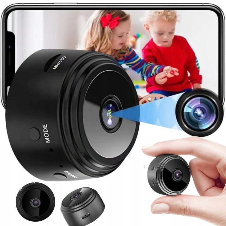 MINI KAMERA WIFI SZPIEGOWSKA IP SMART FULL HD MONITORING BEZPRZEWODOWA A9