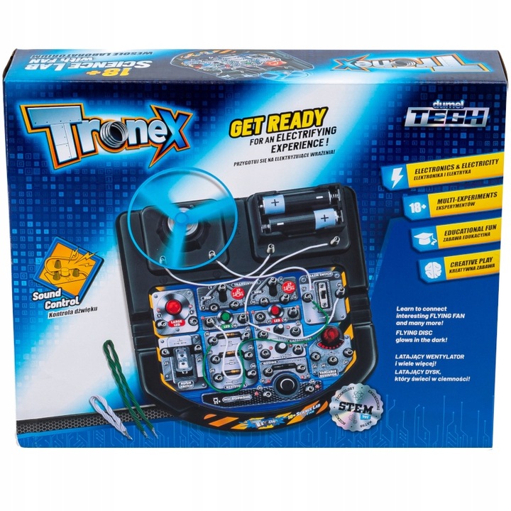 DUMELTech WESOŁE LABOLATORIUM Eksperymenty eletryka i elektronika KREATYWNA