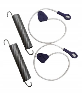 Kpl. sprężyn i linek zawiasu drzwi zmywarki Beko