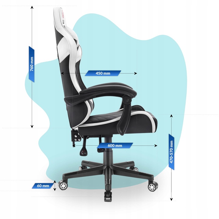 FOTEL GAMINGOWY DLA GRACZA BIUROWY HELL'S