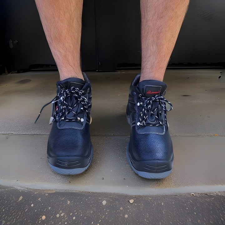 Męskie Robocze Buty Trzewiki Chroniące Palce Lekkie z Noskiem Stalowym S1