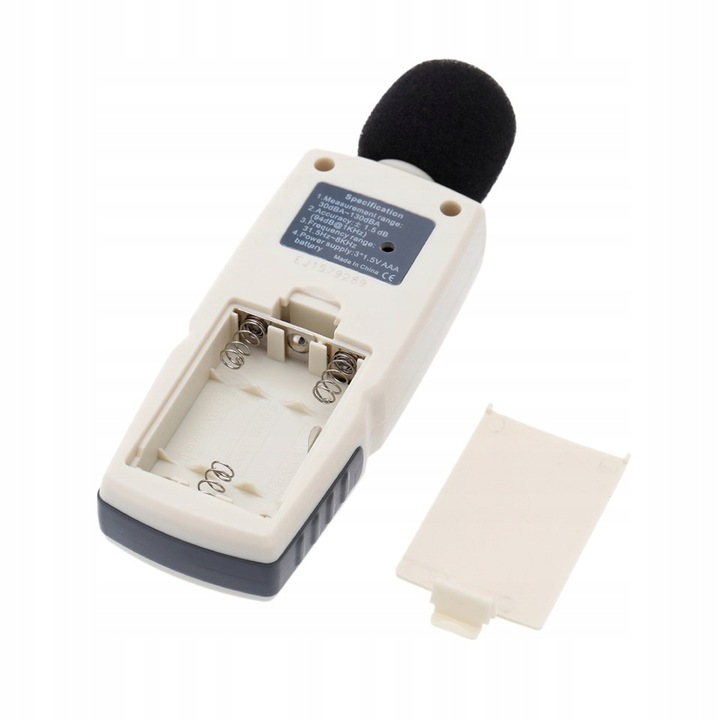 SONOMETR DECYBELOMIERZ CYFROWY MIERNIK NATĘŻENIA POZIOMU DŹWIĘKU HAŁASU LCD