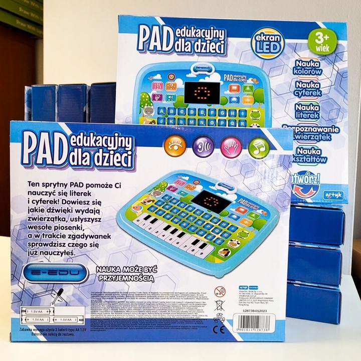 LAPTOP TABLET DOTYKOWY EDUKACYJNY KOMPUTER LCD PL