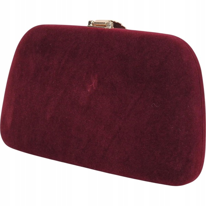 Torebka kopertówka puzderko wizytowa wieczorowa bordowa sylwester
