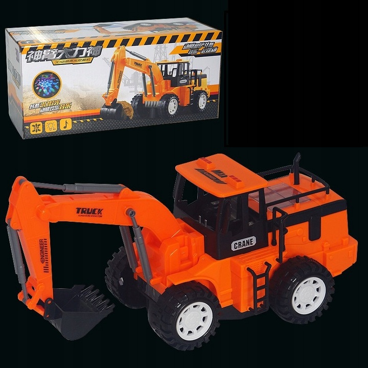 INTERAKTYWNA KOPARKA - NA BATERIE JEŹDZI ŚWIECI GRA