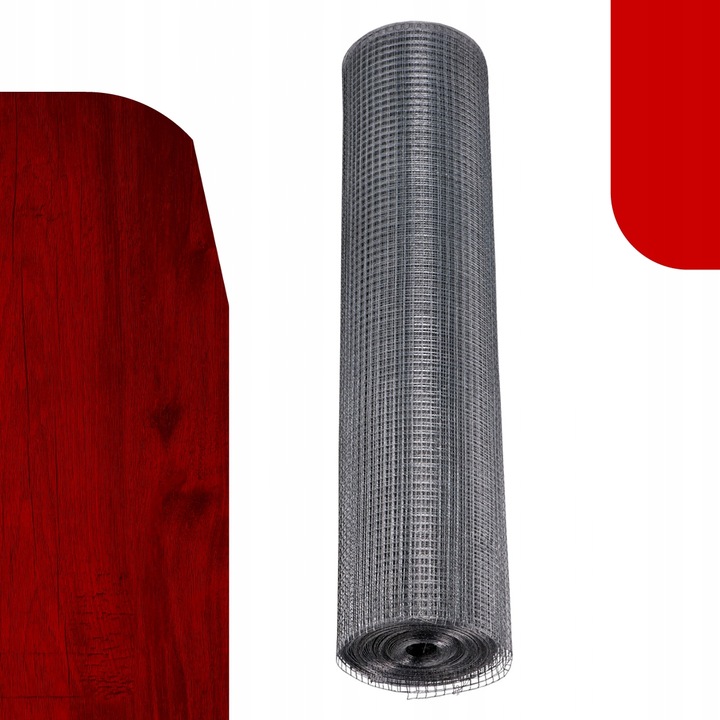 SIATKA PRZECIW GRYZONIOM SZKODNIKOM 1m 100cm OCYNKOWANA 50x50 2,0mm | 25mb