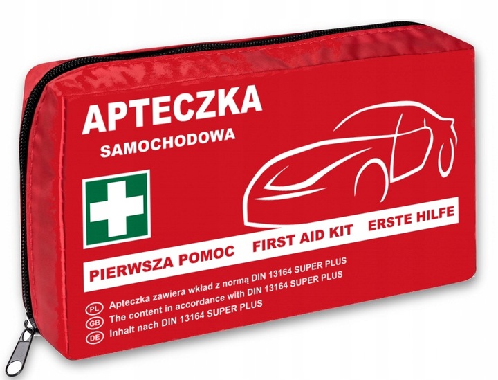 APTECZKA SAMOCHODOWA CAŁA EUROPA Z KOCEM TERMICZNYM USTNIK DIN 13164 PLUS