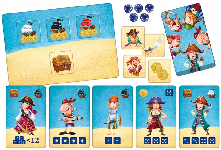 GRA PLANSZOWA ZŁOTA ZAŁOGA wyrusz z piratami na poszukiwanie skarbów