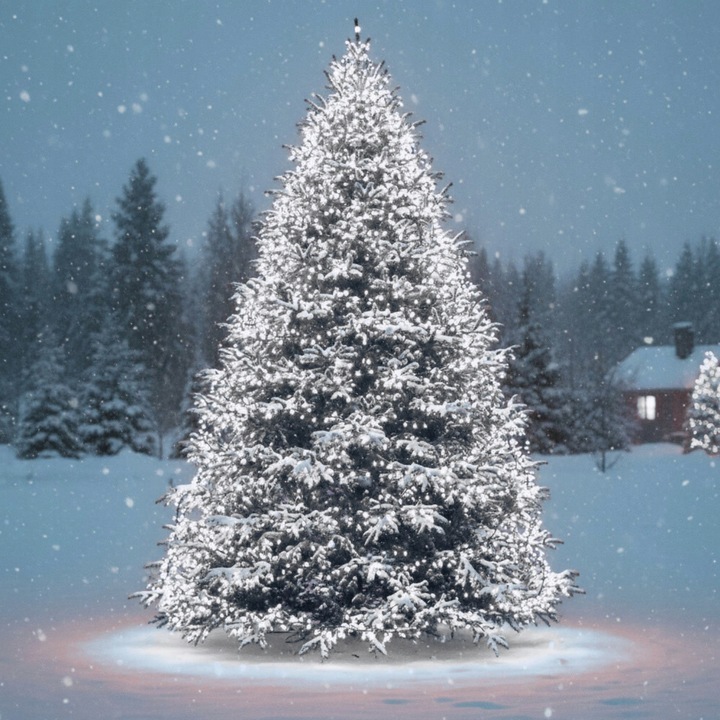 LAMPKI CHOINKOWE BIAŁY Z EFEKTEM ZIMNYM 500 LED 35M ZEW. DOMOWE 8 funkcji