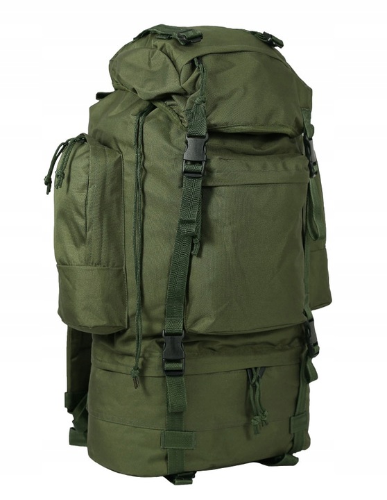 Plecak turystyczny wojskowy taktyczny Mil-Tec Ranger 75 l olive z pokrowcem