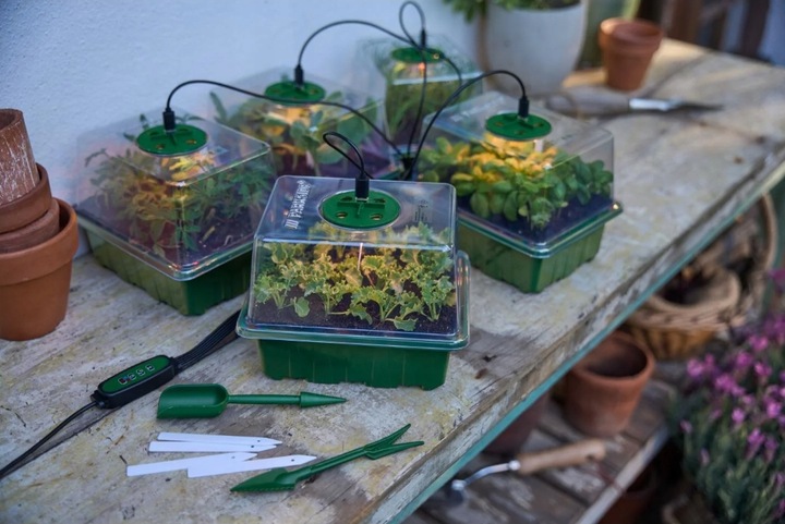 PARKSIDE 5x Zestaw do Uprawy Sadzonek LED 33 el. Timer 60 Miejsc, Akcesoria