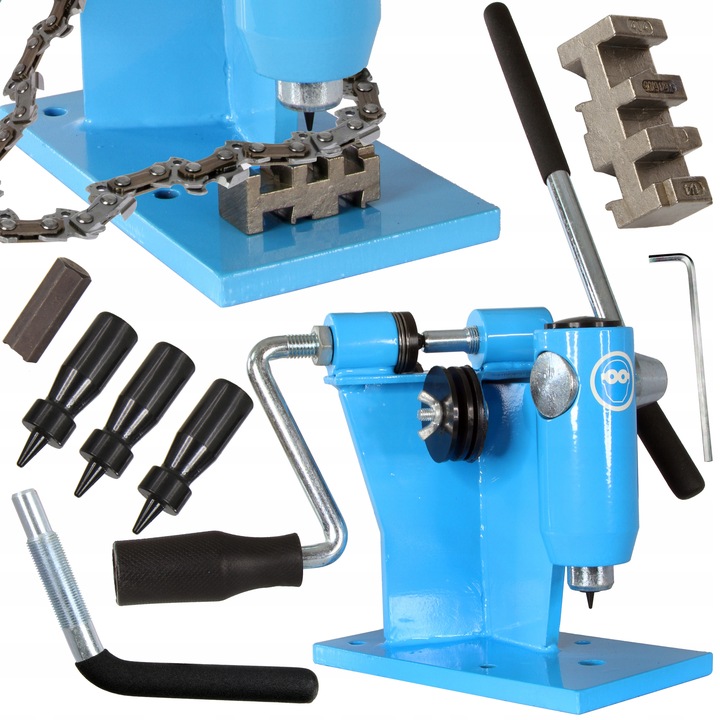 NICIARKA Z PRASKĄ DO ŁAŃCUCHÓW - 2W1 NITOWANIE I ROZNITOWYWANIE ŁAŃUCHÓW