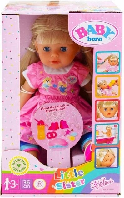 BABY BORN - KINDERGARTEN LITTLE SISTER 36CM