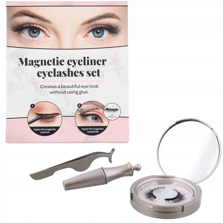 Magnetyczne rzęsy z eyelinerem