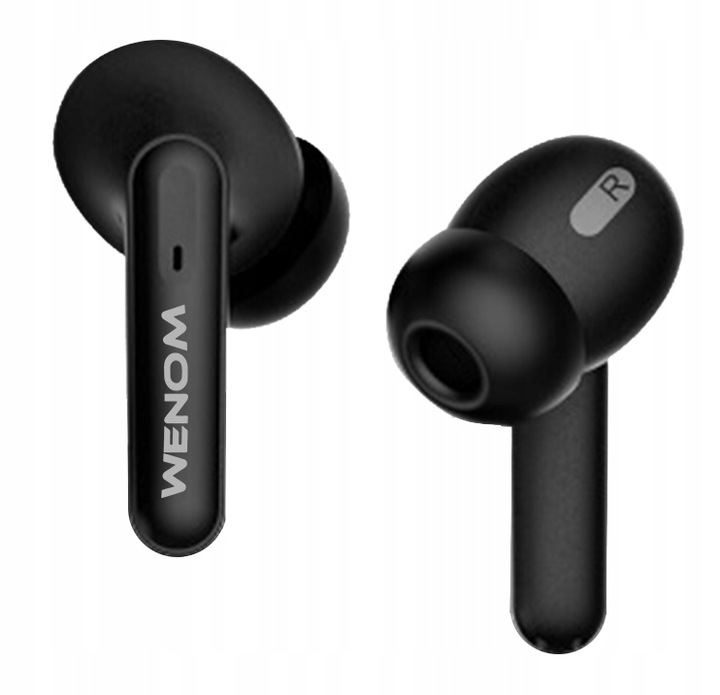 Słuchawki Bluetooth Bezprzewodowe Bluetooth Douszne Czarne Wenom WGM 15 pro