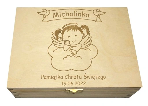 PUDEŁKO WSPOMNIEŃ PREZENT ROCZEK CHRZEST NARODZINY