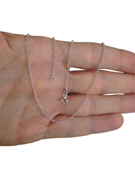 Łańcuszek srebrny 925 Krzyżyk Komplet Srebrny (na PREZENT / Komunia)