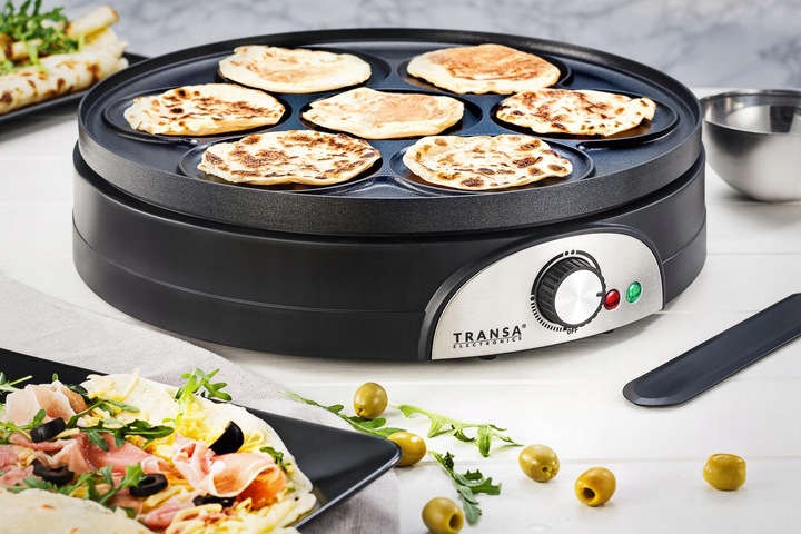 DUŻA Naleśnikarka DWUSTRONNA PANCAKE 2w1 DualPancake XXXL TRANSA 1500W
