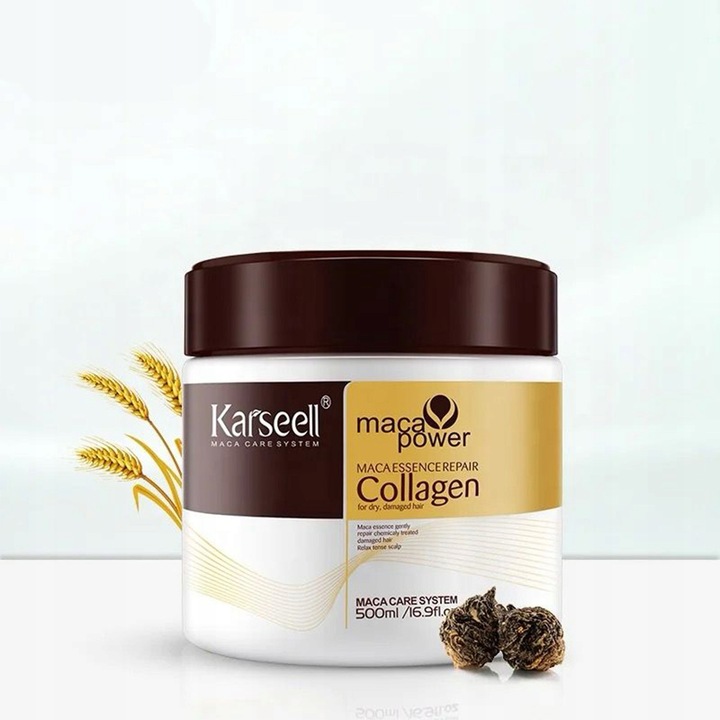ORYGINALNA maska do włosów Karseell collagen hair mask maca kolagen 500 ml