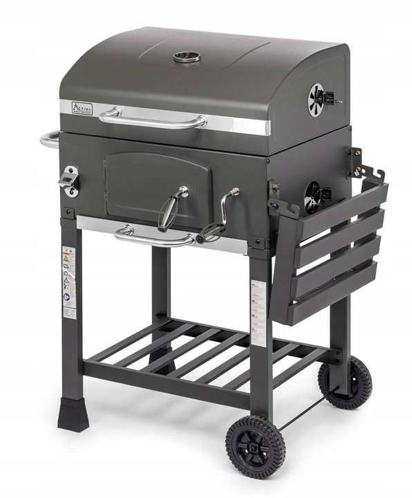 Grill Węglowy Activa Mastercook Angular Ruszt Żeliwny 57,5 x 42,0 cm
