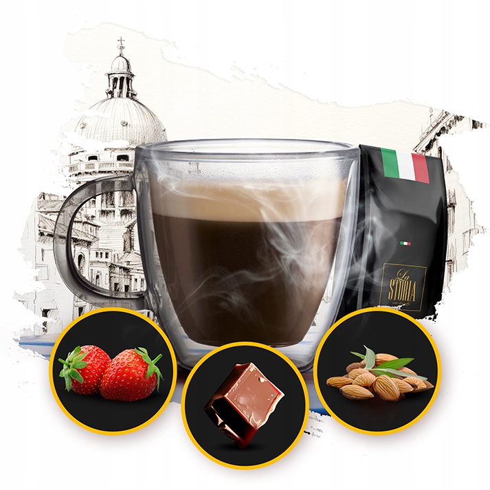 Kawa LA STORIA SELLEZIONE SPECIALE 1kg ŚWIEŻO PALONA 100% ARABICA-BLUE ORCA
